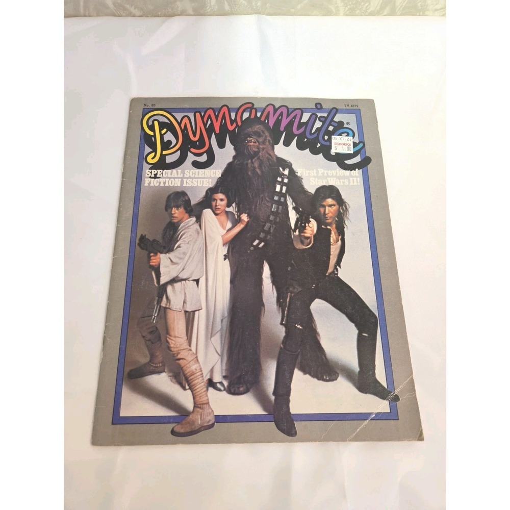 1979 Dynamite Magazine Star Wars 2 Issue 63 W/Poster NO STICKERS Chewbacca Luke